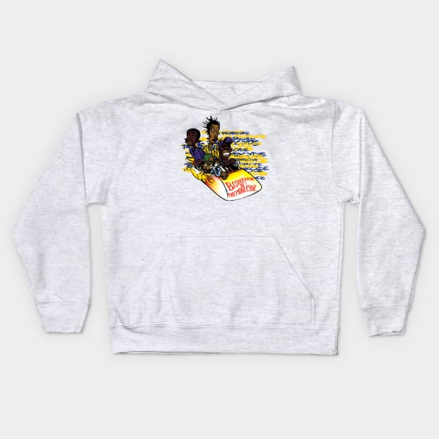 Bizarre Ryde 2 The Pharcyde Kids Hoodie by StrictlyDesigns